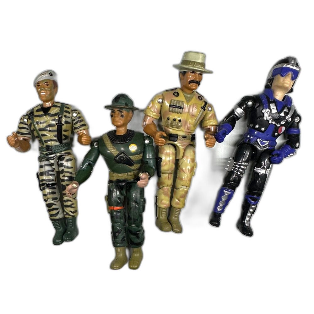 VTG 1986 Lanard Corps Action Figure Lot Tony Tanner, Shooter Sam, Hammer Crowbar